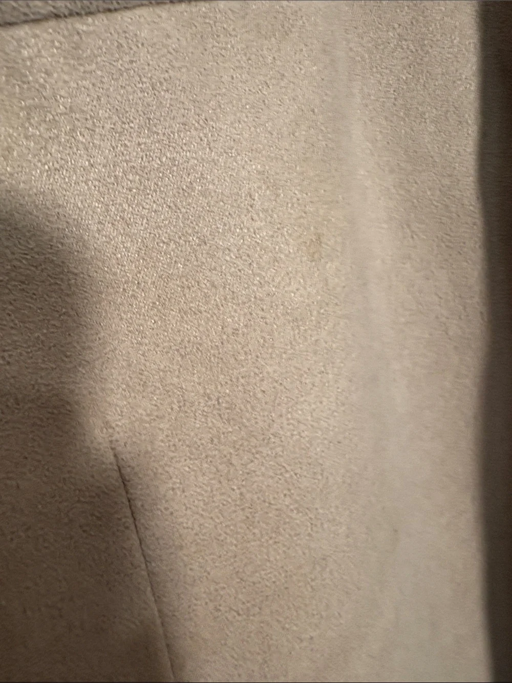 Chaps Light Beige Suede Blazer Jacket